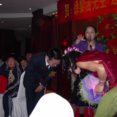 Rammy's_Wedding-013 The couple bow to each other to show their respect.