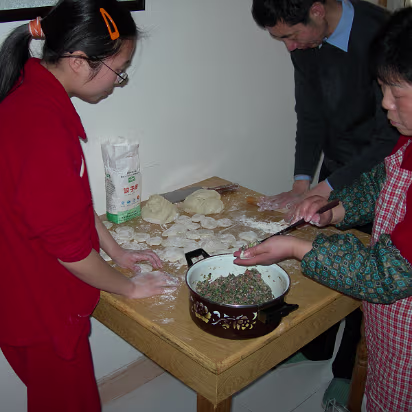 Spring_Festival_06-003 Families always make the dumplings together, we're no different.
