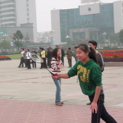 3_Horses_Nov_2005-004 The badminton champion tuning up for a match.