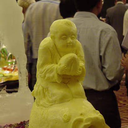 Random-006 A butter sculpture. No, I didn't use him for my bread.