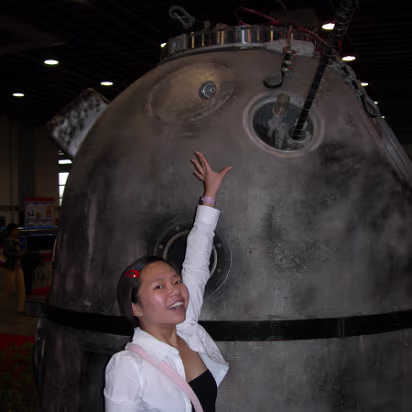 Space_Exhibit-011 Hanhan always wants to touch long pointy things.