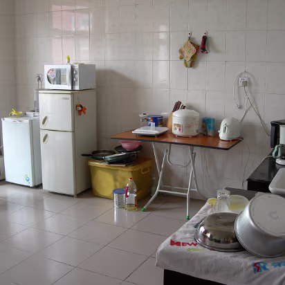 Guanghua-House-05 An overview of what was called a kitchen. No stove, cabinets, etc.