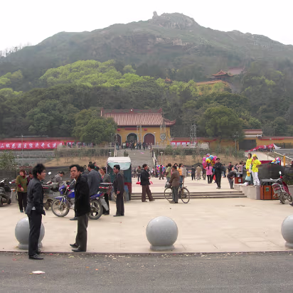 Peach-Festival-15 The square, temple, and volcano.