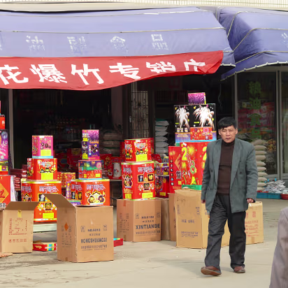 Spring-Festival-2007-017 Would you buy fireworks from this man? We would!