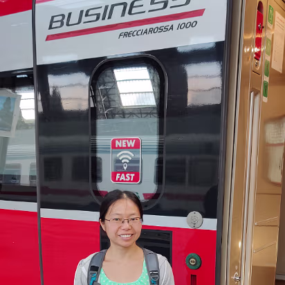 Italy-011 Business class train to Rome!