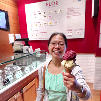 Italy-037 Second gelato of the night. All gelato is delicious, The best is the one you are eating!