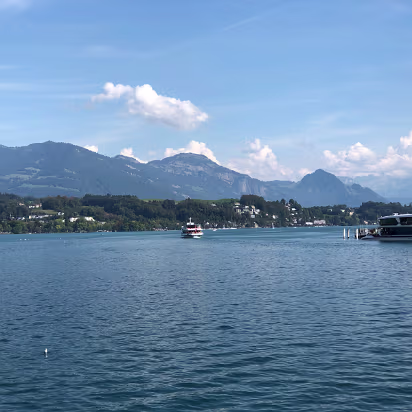 Switzerland-013 More Lake Lucerne with the Alps in the distance.