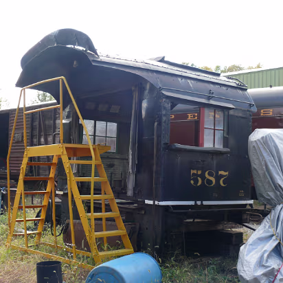 Autumn_2009-017 The cab of the steam engine is waiting to be reunited with the boiler.