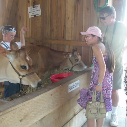 Indiana_State_Fair-021 Checking out the dairy cows. Where does it give ice cream?
