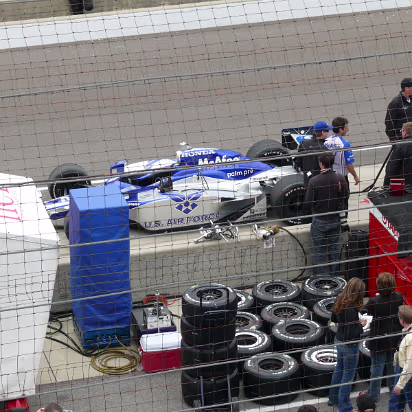 Indy_Pole_Day_2009-032 The U.S. Air Force car with its tires.