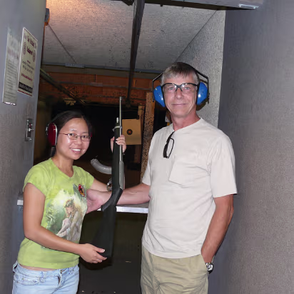 Shooting_Range-013 Happy Hanhan after shooting.