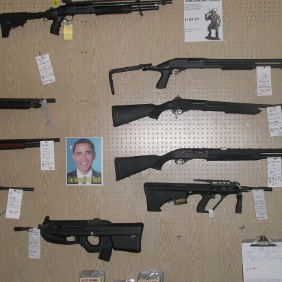 Shooting_Range-024 The picture says 'Gun salesman of the month'.