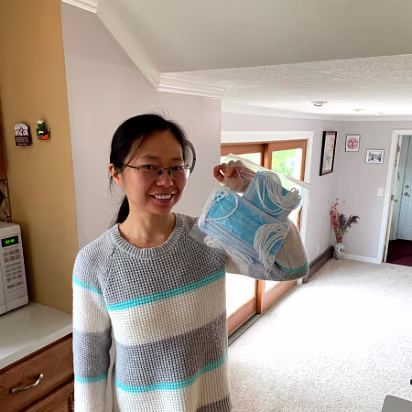 Covid-014 Our nephew Troy gave us a source for masks and we ordered some.