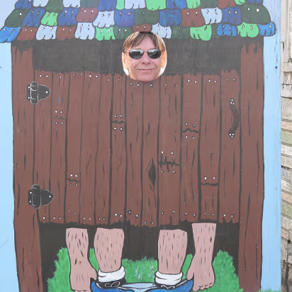 Apple_Orchard_Day-006 Gary in the outhouse.