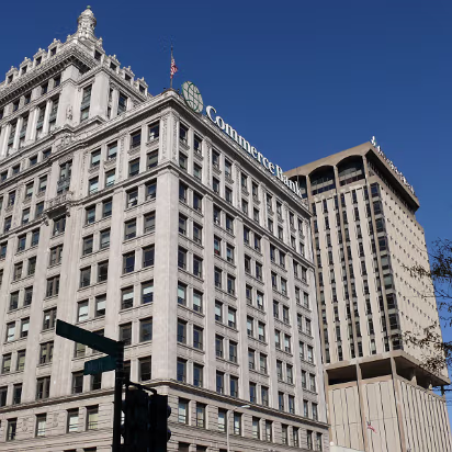 Fall_Color-014 Two banks, old and new.
