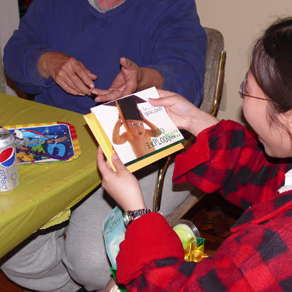 Hanhan_Graduation-037 One card that Hanhan liked.