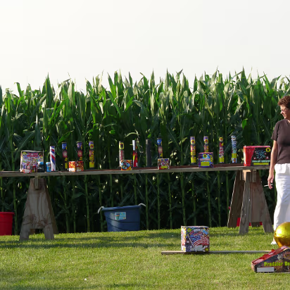 Independence_Day-009 Sharon looks worried about the corn becoming popcorn later tonight!