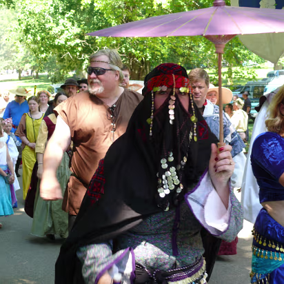 Olde_English_Faire-011 A mysterious veiled woman.