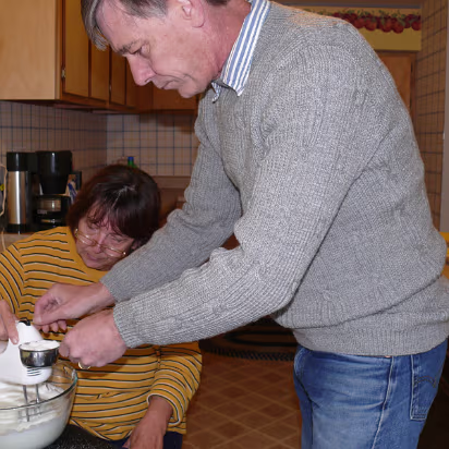 Thanksgiving_2007-009 Add sugar to stiffen the egg foam.