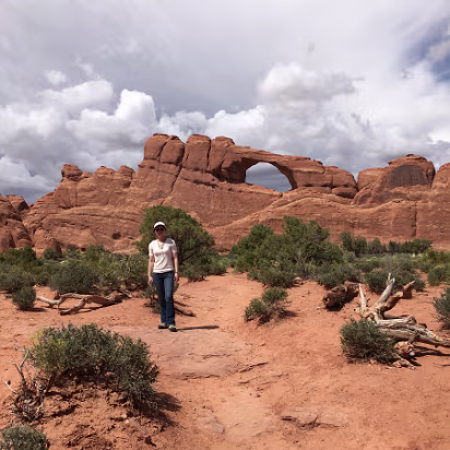Arches_NP-016 This arch nearly doubled in size when a huge rockfall took place a few years ago.