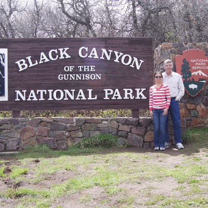Black_Canyon_of_the_Gunnison_NP-010 Our intrepid travellers have reached park number 3 of the ten to be visited this trip.