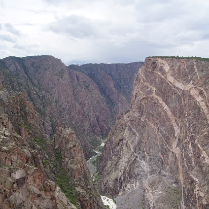 Black_Canyon_of_the_Gunnison_NP-038 This entire canyon is extermely narrow, in some places only about 20 feet wide.