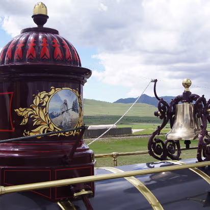 Golden_Spike_NHS-017 Bell and whistle. See the frontiersman with is rifle?