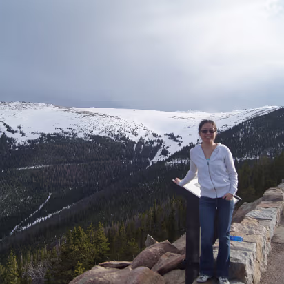 Rocky_Mountain_NP-037 This is the end of the road for now. It's closed due to snow, so this is where we turn around.