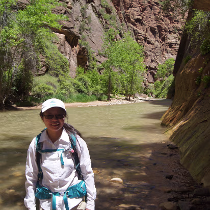 Zion_NP-029 The narrows. We couldn't continue because of the flow. This part of the river was closed.