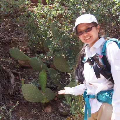 Zion_NP-054 Cactus grow really large here because there is lots of water.