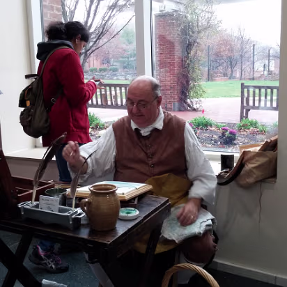 Christmas_2015_Trip-018 Benjamin Franklin working on another of his sayings. A penny saved is a penny earned.