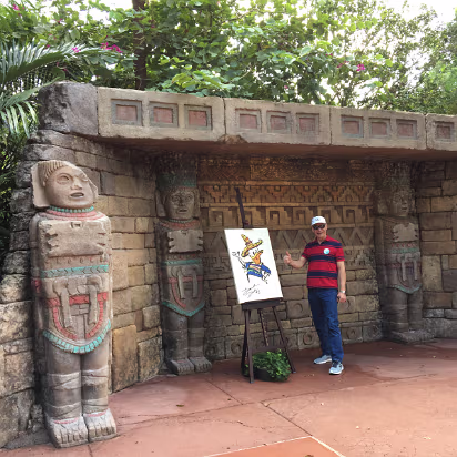 Florida_2017-020 We're in Mexico with Mexican Donald Duck