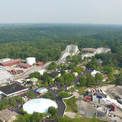 King's_Island-005 The Racer, twin tracks