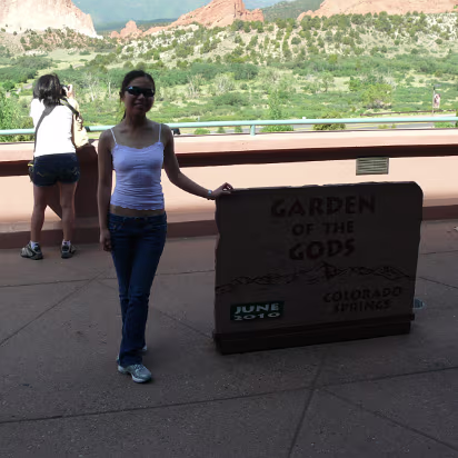 Colorado-027 Garden of the Gods, we are ready to begin a day of sightseeing.