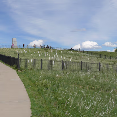 Custer-031 These markers are where the soldiers fell.