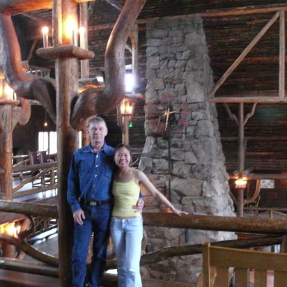 Yellowstone-045 One the second floor enjoying the warmth on a chilly day.