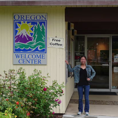 Area-011 Finally! Oregon and free coffee.