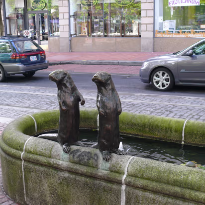 Area-038 Otters along the street.