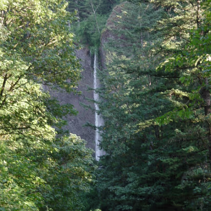 Oregon-030 A hidden waterfall. We walked quite awhile to get here.